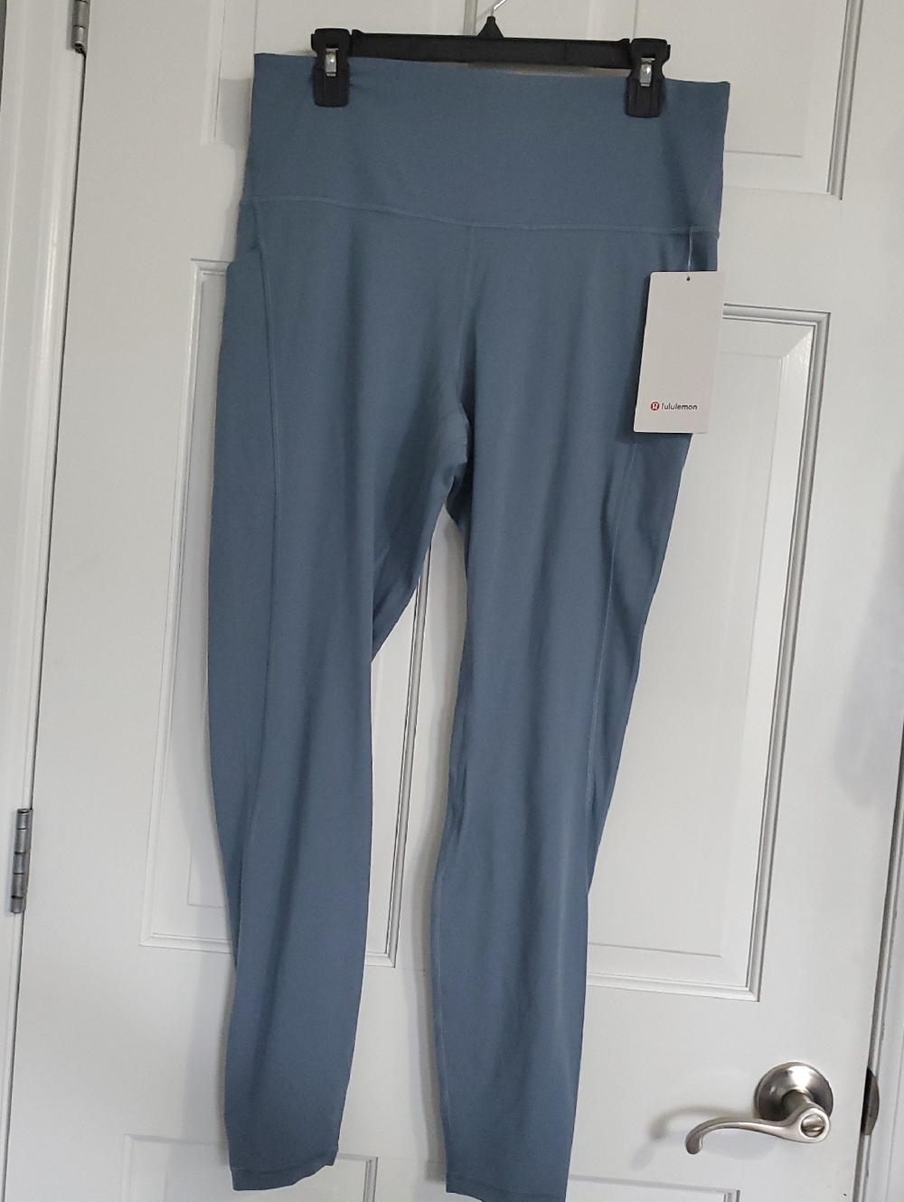 NWT Lululemon Align HR 28IN W/pockets Sz 6 Leggings Still Blue
